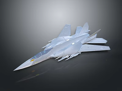 Aerospace Spacecraft With Silver Streamlined Design And Wing Structure For Space Exploration 3d model