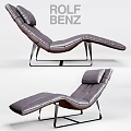 Modern Leather Sofa Stool With Ergonomic Design And Metal Frame Support