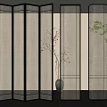Quiet ancient filamentary glass partition 3d model