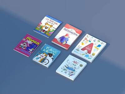 Children's Books Cartoon Picture Books 3d model