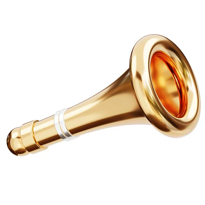 Modern Horn Musical Instrument Horn Cartoon Horn Cartoon Musical Instrument Cartoon Horn 3d model