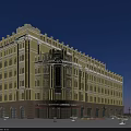 Commercial Street With Yellow Multi Story Building Featuring Ground Floor Shops And Windows