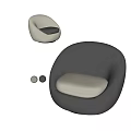 Single sofa leisure sofa 3d model