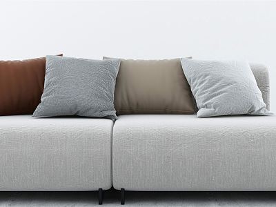 Modern double sofa multiplayer sofa model