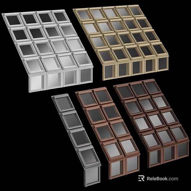 Casement Windows With Various Color Options And Modern Designs For Home Use 3d model 