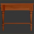 Two Red Wooden Side Tables With Drawers And Lower Shelves For Living Room