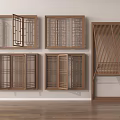 Traditional Chinese Wooden Lattice Screens With Various Panel And Frame Designs
