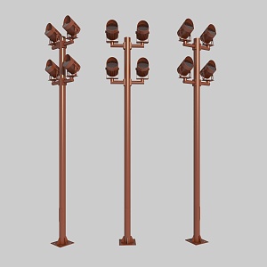 Lamp Line Lamp Wall Wash Lamp High Pole Lamp Garden Lamp Night Scene Lamp Lotus Lamp Design Chinese Lamp Outdoor Lamp Pole Street Lamp High Pole Street Lamp 3d model