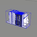 Decorative Head Shaped Shelf With Arranged Various Books And Magazines
