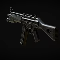 M5 submachine gun machine gun machine gun semi-automatic rifle assault rifle firearms low face number low model simple model game film and television level super realistic 3d model