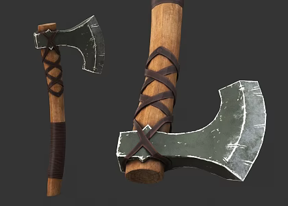 Axe Medieval Axe Game Axe Cartoon Axe Weapon Axe Medieval Axe Game Axe Medieval Axe Game Axe 3d model