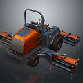 Durable Orange Black Automotive Mechanical Parts With Wheels And Working Arms