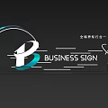 Business Sign Photo Spot With Modern Design Global Elements And Curved Lines