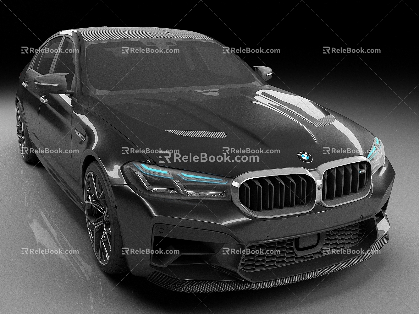 BMW m5 car sedan luxury car racing sports car 3d model