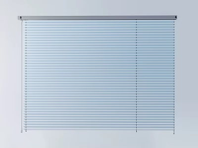 White Horizontal Blinds With Adjustable Slats For Light Control And Home Privacy 3d model