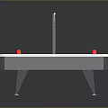 Air Hockey Table with Ice Rink Design Red Pucks Scoreboard and Metal Frame