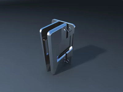 Public Facilities Stainless Steel Metal Hinge With Durable Design For Installation Hardware 3d model