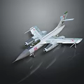 Military Fighter Aircraft With Silver Body Twin Engines Sharp Nose And Red Star Tail Fin