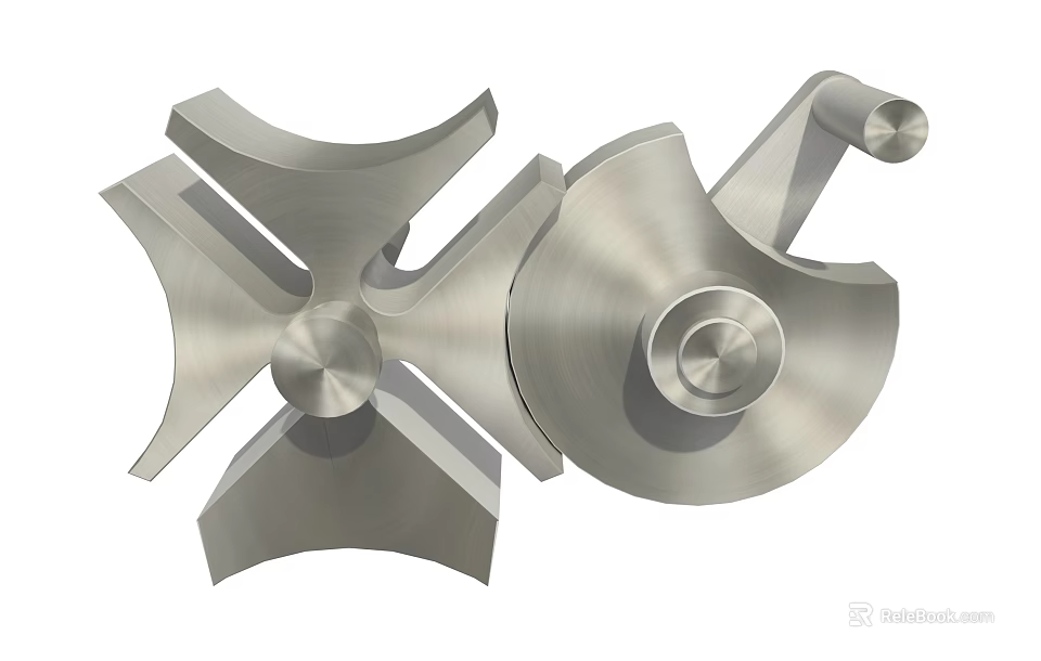 High Precision Metal Automotive Parts With Gear Assemblies And Shaft Components 3d model 