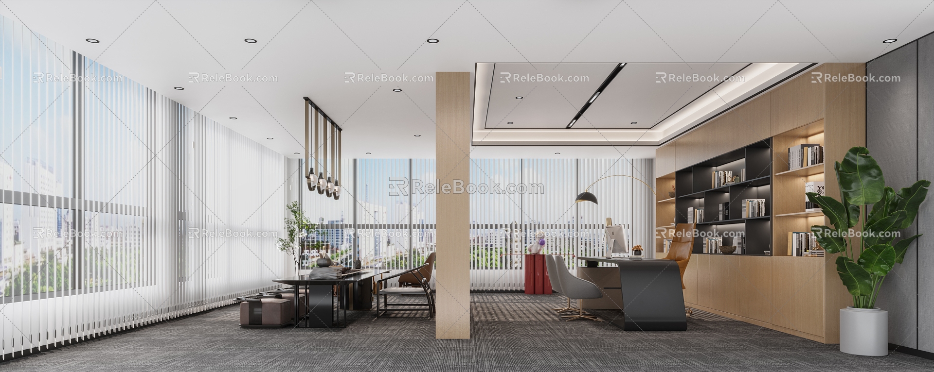 Modern Office Manager's Office 3d model