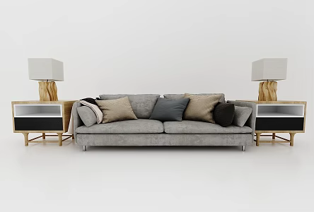 Modern style leisure sofa 3d model