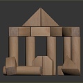 Modern Building Blocks Building Blocks Toys Building Blocks Castle Plastic Toys Plastic Building Blocks Toys 3d model