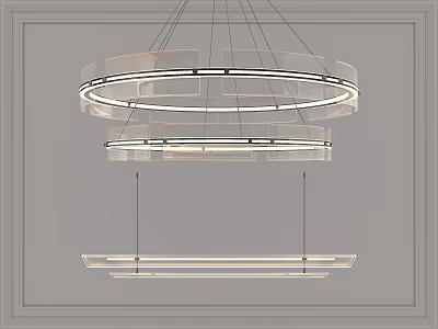 Lamp lighting lamp decorative lamp chandelier 3d model