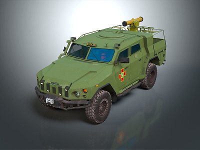 Modern Bulletproof Car Armed Car Armed Bulletproof Car Military Jeep model