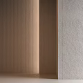 Brownish Gray And Light Gray Vertical Striped Background Wall With Minimalist Modern Light Shadow Effects