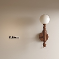 medieval wall lamp retro wall lamp 3d model