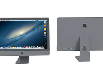 Apple Computer Desktop Computer Monitor Display Screen Home Computer Desktop Laptop Modern Computer Learning Office 3d model