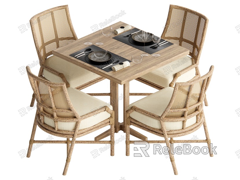 Quiet Wind Dining Table and Chair model