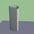Modern High Rise Office Building With Glass Curtain Wall And Windows