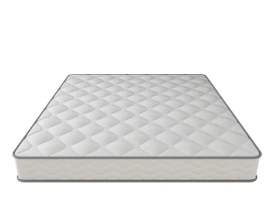 Modern Supportive Mattress With Diamond Quilted Top And Soft Edge Trim 3d model