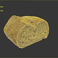 Freshly Baked Sliced Bread with Crusty Exterior Soft Interior Air Pockets and Red Bits