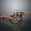 Modern Battery Machine Gun Heavy Machine Gun Turntable 3d model