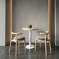 Modern leisure table and chair combination leisure table and chair 3d model
