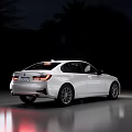 White Elegant Sedan With Modern Sleek Body Design And Alloy Wheels
