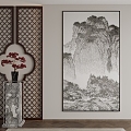 New Chinese Decorative Painting 3d model