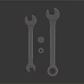 Wrench wrench hardware tool hex wrench repair tool items 3d model