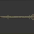Tactical Missile With Aerodynamic Body Warhead Stabilizing Fins And Exterior Markings