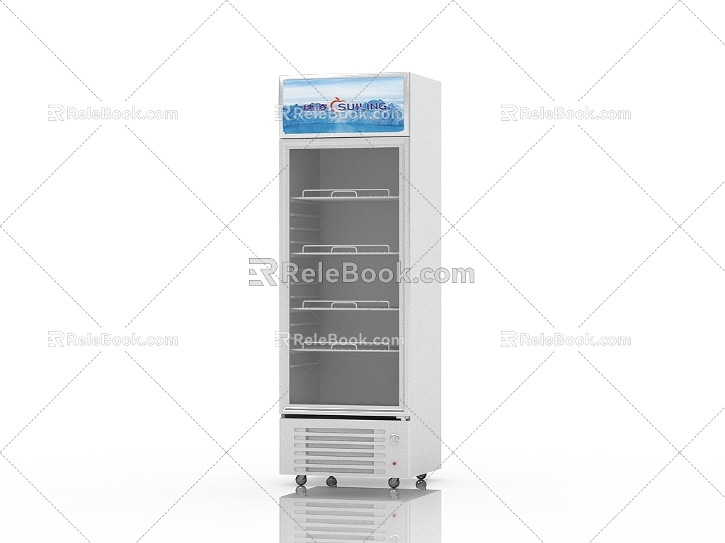 Modern Fridge Freezer 3d model