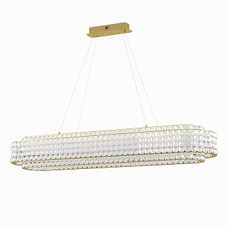 Simple Light Luxury Chandelier 3d model