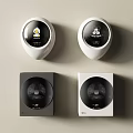 Modern Smart Washing Machines With Round Square White Black Display Design