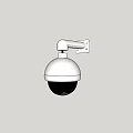 Wall Mounted Dome Security Camera With 360 Degree Rotation For Surveillance Monitoring