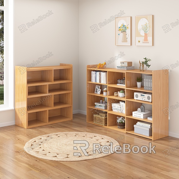 Modern Bookcase Storage Rack Bookcase model