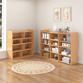 Modern Bookcase Storage Rack Bookcase 3d model