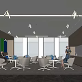 Tea Room Rest Area Office Rest Area 3d model