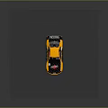 Yellow Black Penzol Racing Car With Nismo Red Bull Livery And Rear Wing