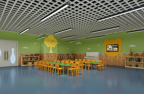 Nordic Kindergarten Classroom 3d model